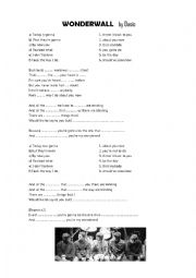 English Worksheet: Wonderwall