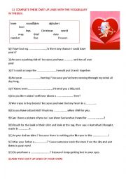 English Worksheet: Chat up lines