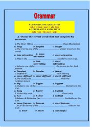 comparative and suparlative  grammar