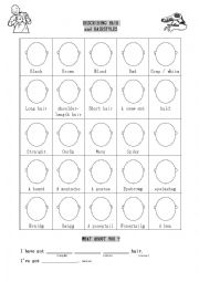 English Worksheet: Hairstyles worksheet