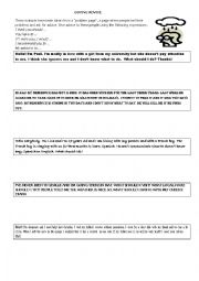 English Worksheet: giving advice