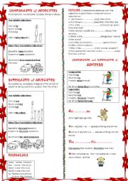 English Worksheet: comparative& superlative of adjectives