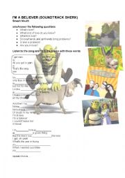 English Worksheet: shrek