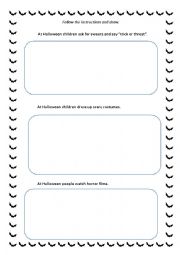 English Worksheet: Halloween traditions