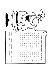 English Worksheet: christmas wordsearch