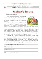 English Worksheet: Joshuas house