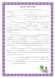 English Worksheet: DESCRIPTIVE WRITING: THE PERSON I ADMIRE THE MOST