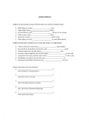 English Worksheet: Simple Present Exercises