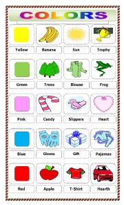 English Worksheet: Colors