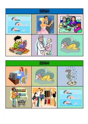 VERB TENSES BINGO CARDS/ playing cards 3/5