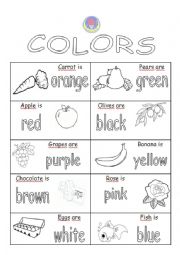 English Worksheet: Colors