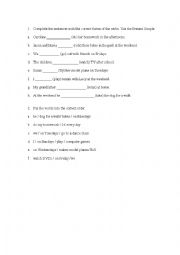 English Worksheet: Present simple practice