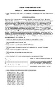 English Worksheet: simple past activities