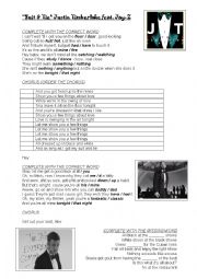 English Worksheet: Suit & Tie by Justin Timberlake