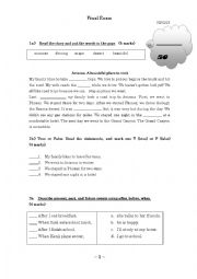 Step Forward textbook final year test