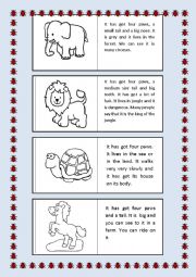English Worksheet: Describing animals2