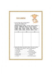 English Worksheet: SIMPLE PAST