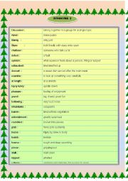 English Worksheet: SYNONYMS