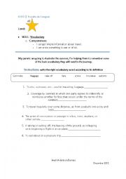 English Worksheet: food 