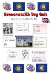 COMMONWEALTH DAY - 11th March 2013 - a quiz