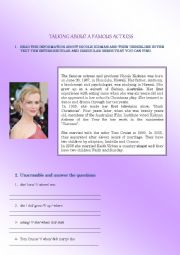 English Worksheet: Talking about Famous People