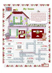 English Worksheet: My house