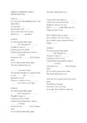 English Worksheet: careless whisper lyrics