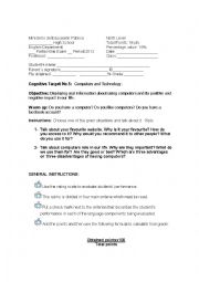 English Worksheet: Speaking rubric