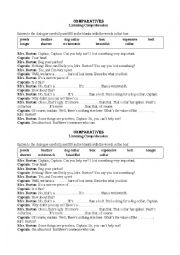 English Worksheet: Comparatives of long/short adjectives