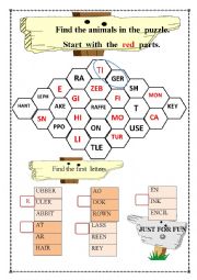 English Worksheet: For Fun