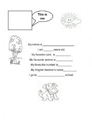 English Worksheet: Personal Identification