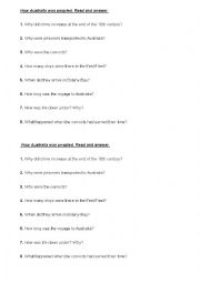 English Worksheet: What do you know about Australia?Australia