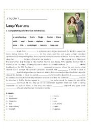 English Worksheet: Leap Year Activity