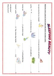 English Worksheet: Sleeping Beauty