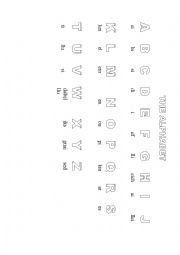 English Worksheet: English alphabet