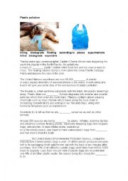 English Worksheet: Plastic Pollution