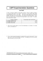 English Worksheet: Ice Cold