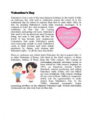 English Worksheet: Valentines Day