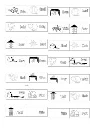 English Worksheet: opposite