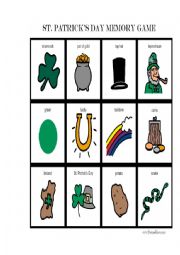 Memory game ST. Patricks Day