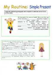 English Worksheet: present simple