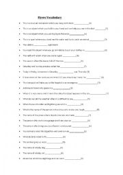 Flyers Vocabulary Quiz