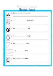 English Worksheet: Have got 