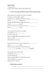 English Worksheet: The Logical Song