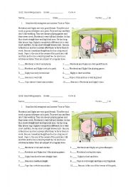 English Worksheet: describing people