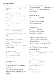 English Worksheet: Adele-Rolling in the Deep song study