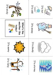 English Worksheet: A little book: The weather