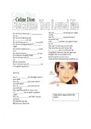 Song worksheet -Celine Dion