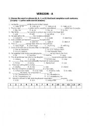 English Worksheet: advanced practice -CAE