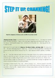 English Worksheet: STEP IT UP, CHANNING!